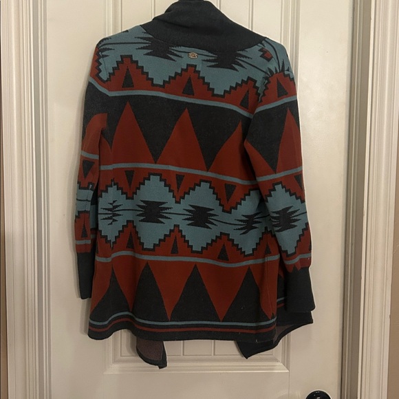 Quiksilver M/L Gray/Orange Southwest Cardigan - Picture 6 of 6